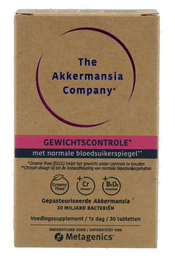Metagenics Akkermansia Gewichtscontrole V2 (30 tabletten)