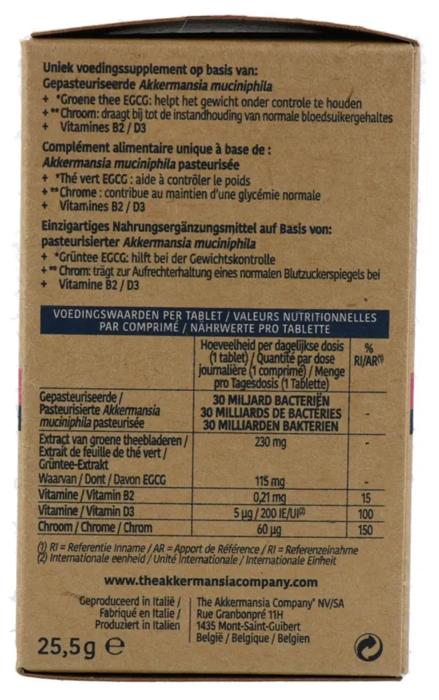 Metagenics Akkermansia Gewichtscontrole V2 (30 tabletten) - image 2