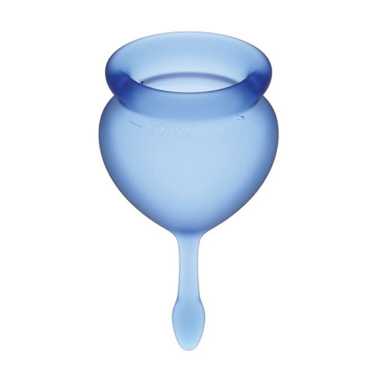 Satisfyer Menstruatie Cup Feel Good Set - Blauw (2 stuks)
