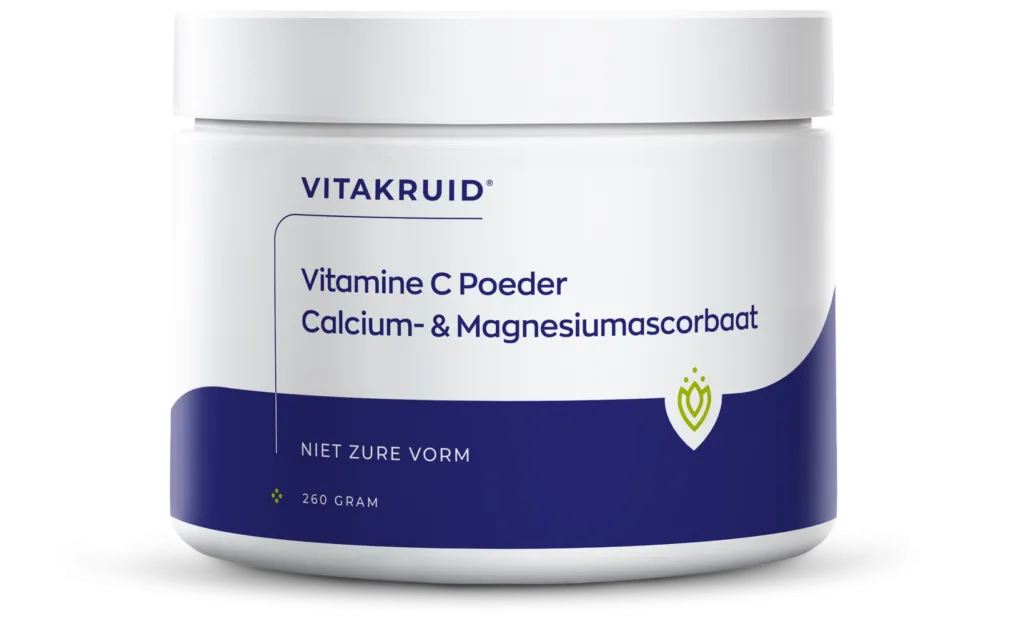 Vitakruid Vitamine C Poeder Calcium- & Magnesiumascorbaat (260 gr)