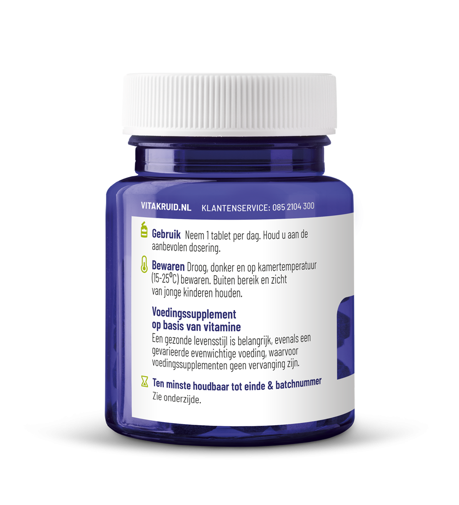 Vitakruid Actief Foliumzuur Quatrefolic® 5-MTHF 400 mcg (90 tabletten) - image 2