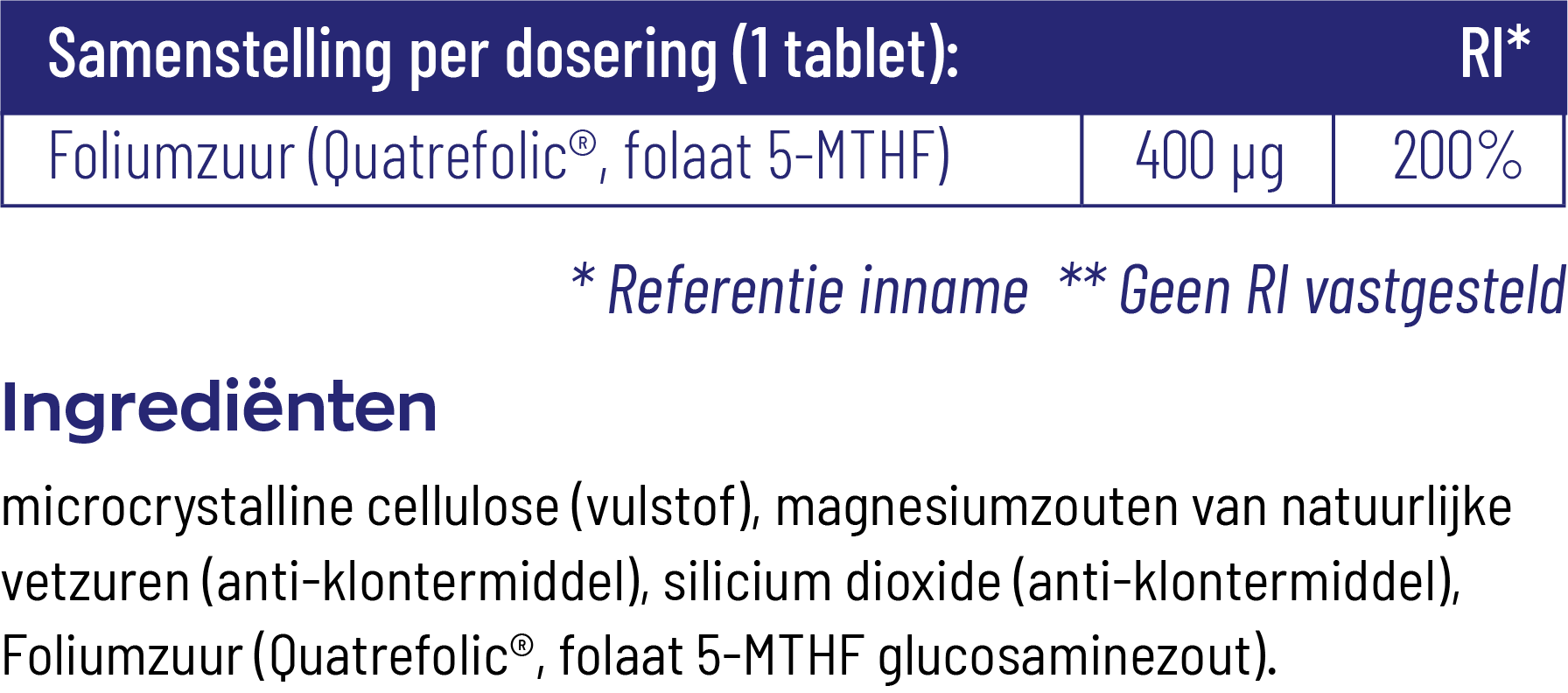 Vitakruid Actief Foliumzuur Quatrefolic® 5-MTHF 400 mcg (90 tabletten) - image 5