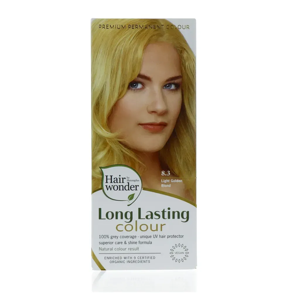 Hennaplus Long lasting colour 8.3 golden blond (100 ml)
