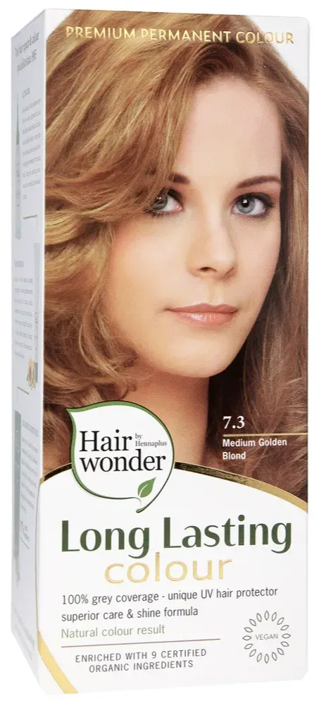 Hennaplus Long Lasting Colour 7.3 Medium Golden Blond (100 ml)