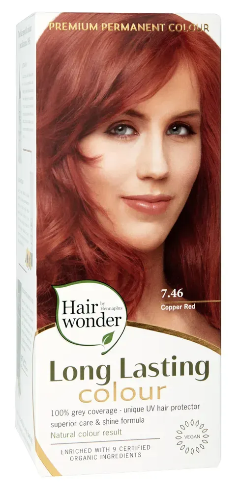 Hennaplus Long lasting colour 7.46 copper red (100 ml)