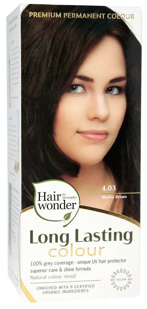 Hennaplus Long lasting colour 4.03 mocha brown (100 ml)