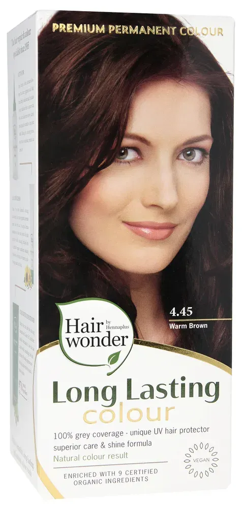 Hennaplus Long Lasting Colour 4.45 Warm Brown (100 ml)
