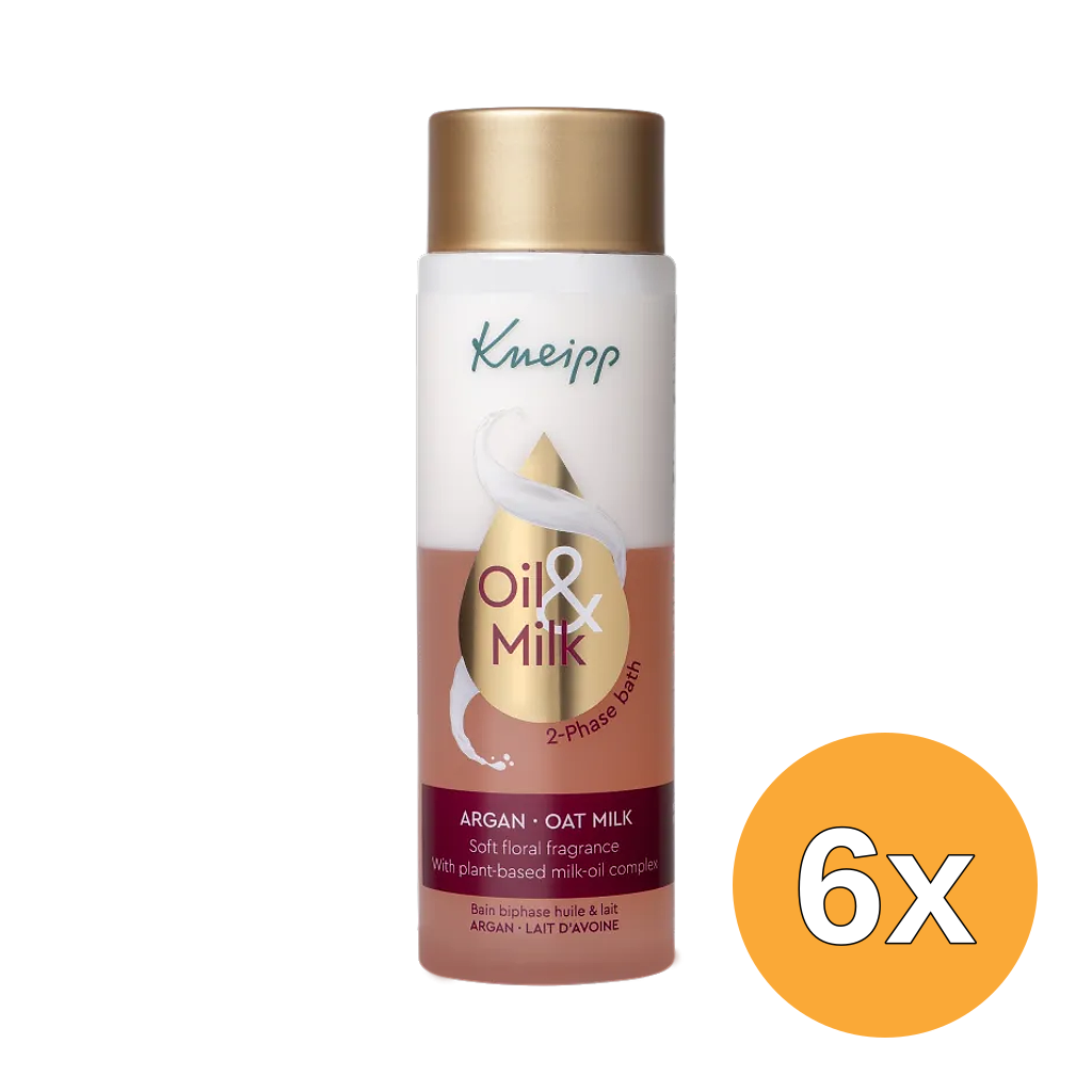 6x Kneipp 2-Fasen Bad Argan Oat Milk (100 ml)