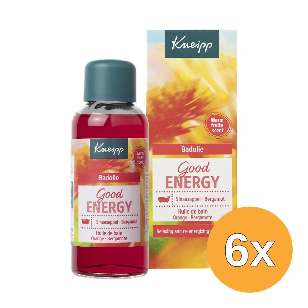 6x Kneipp Badolie Good Energy (6 x 100 ml)