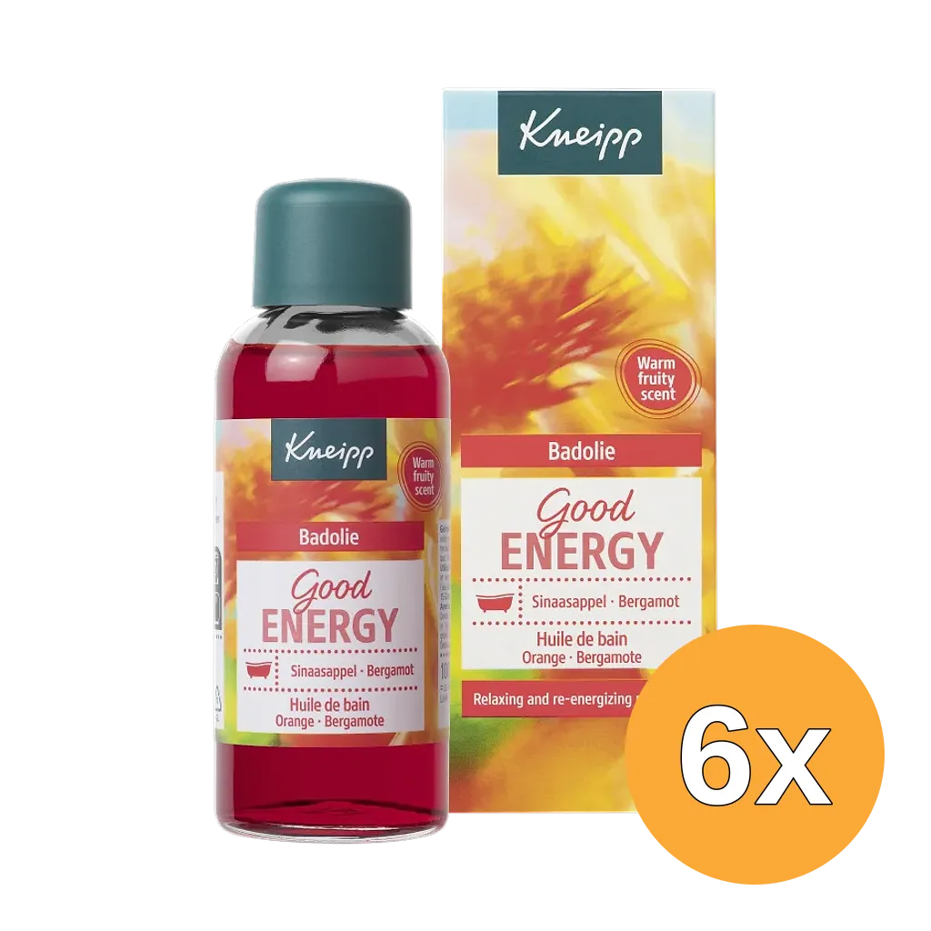 6x Kneipp Badolie Good Energy (6 x 100 ml)