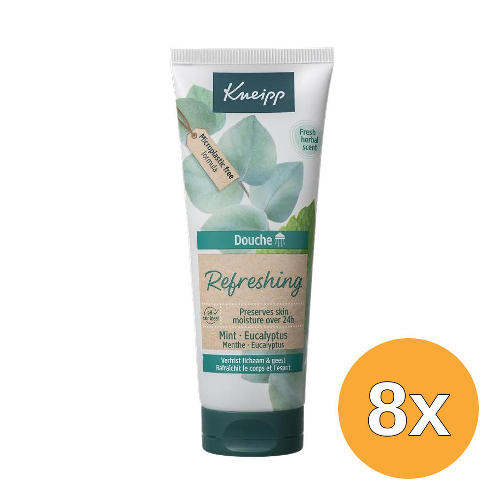 8x Kneipp Douche Refreshing (8 x 75 ml)