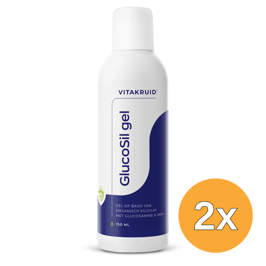 2x Vitakruid GlucoSil Glucosamine Chondroitine MSM Silicium Gel (150 ml)