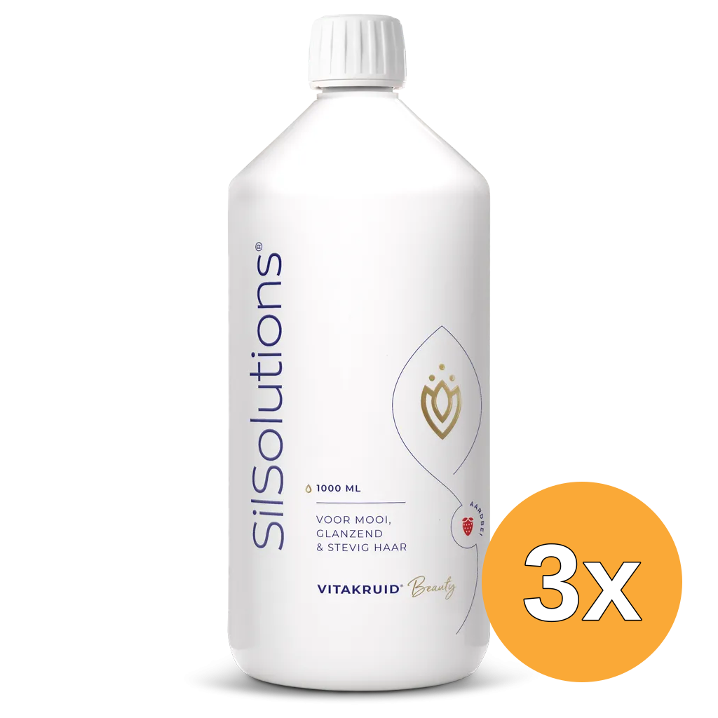 3x Vitakruid SilSolutions 1000 - Aardbei (1000 ml)