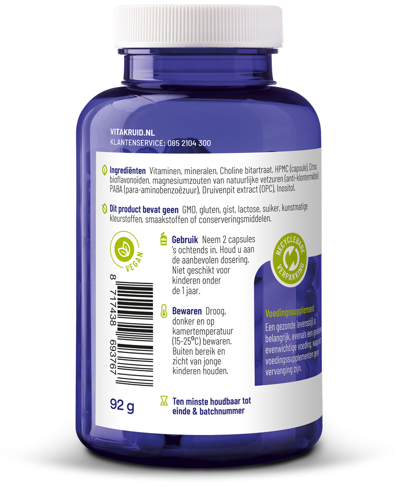 Vitakruid Multi Dag Mama Vegan (180 vega capsules)