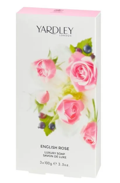 Yardley London Rose Zeep (3 x 10 gr)