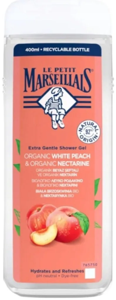 Le Petit Marseillais Douche Gel Witte Perzik & Nectarine (400 ml)
