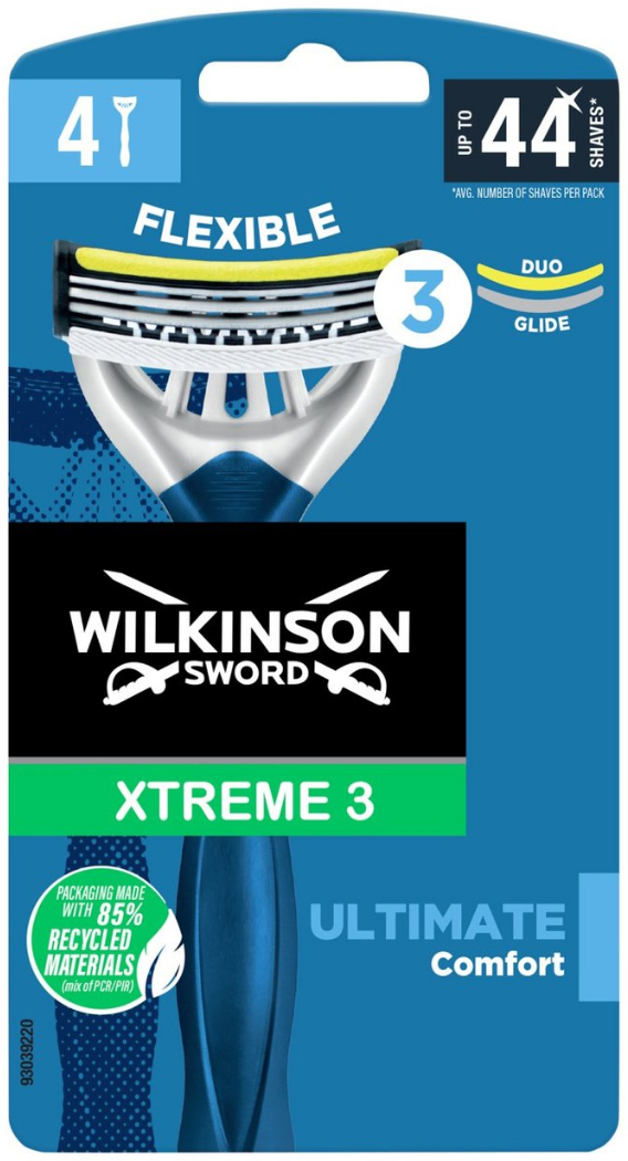 Wilkinson Wegwerpmesjes Xtreme 3 Black Edition (4 stuks)