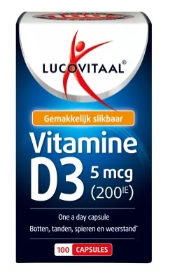 Lucovitaal D3 Vitamine 100% (100 capsules)