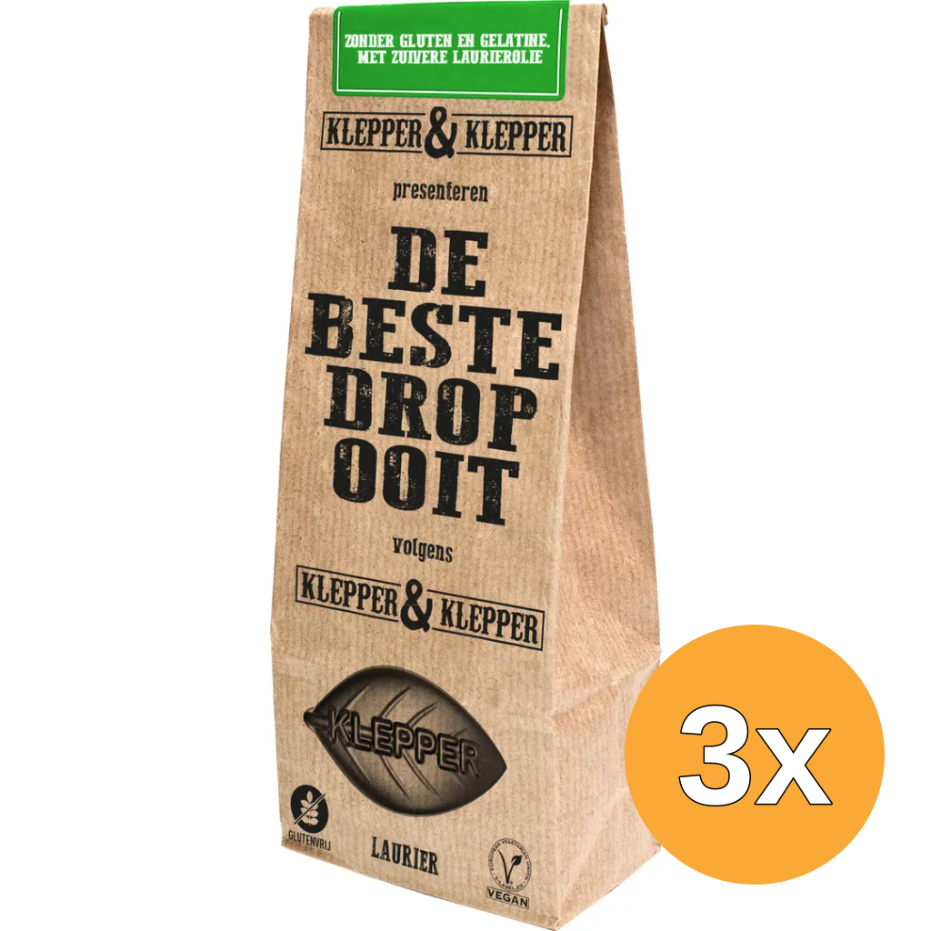 Klepper&Klepper 3x Klepper&Klepper De Beste Drop Ooit Laurier (200 gr)