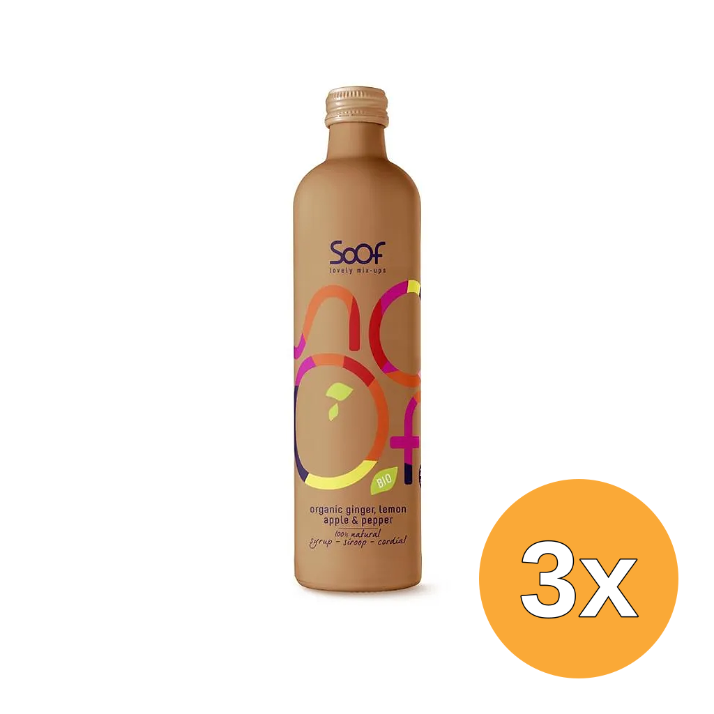 3x Soof Siroop BIO Gember (340 ml)