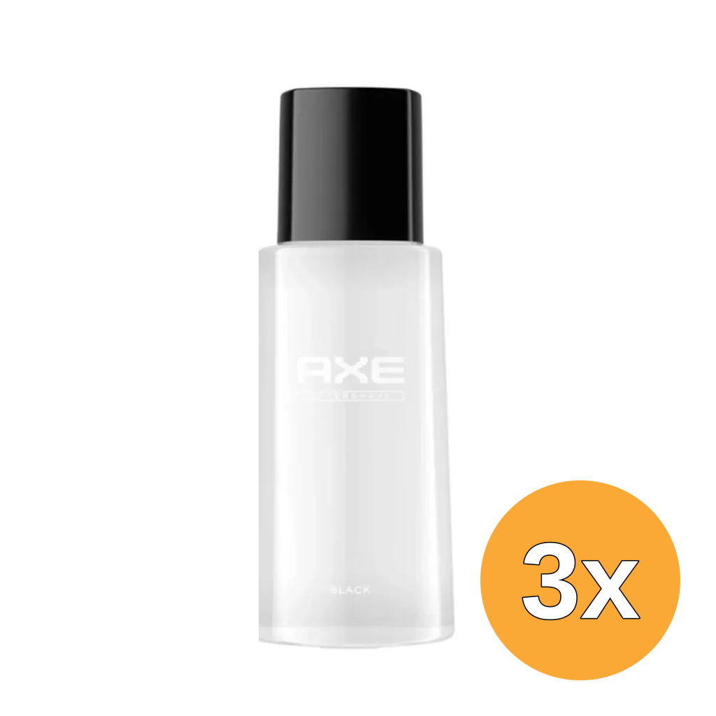 3x Axe Smooth Cedarwood Black Aftershave (100 ml)