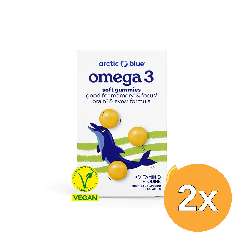 2x Arctic Blue Omega 3 Gummie Vegan (30 Gummies)