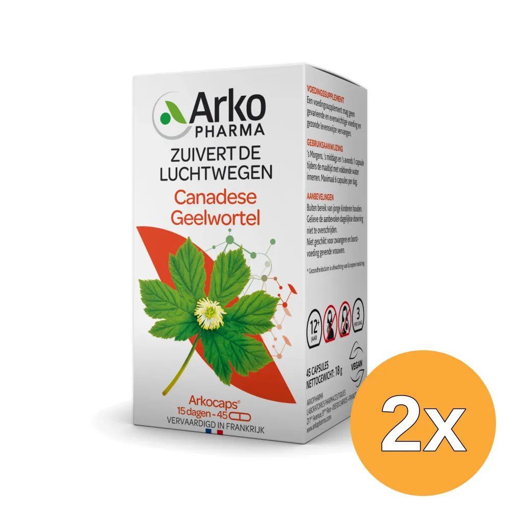 2x Arkocaps Canadese Geelwortel (45 capsules)