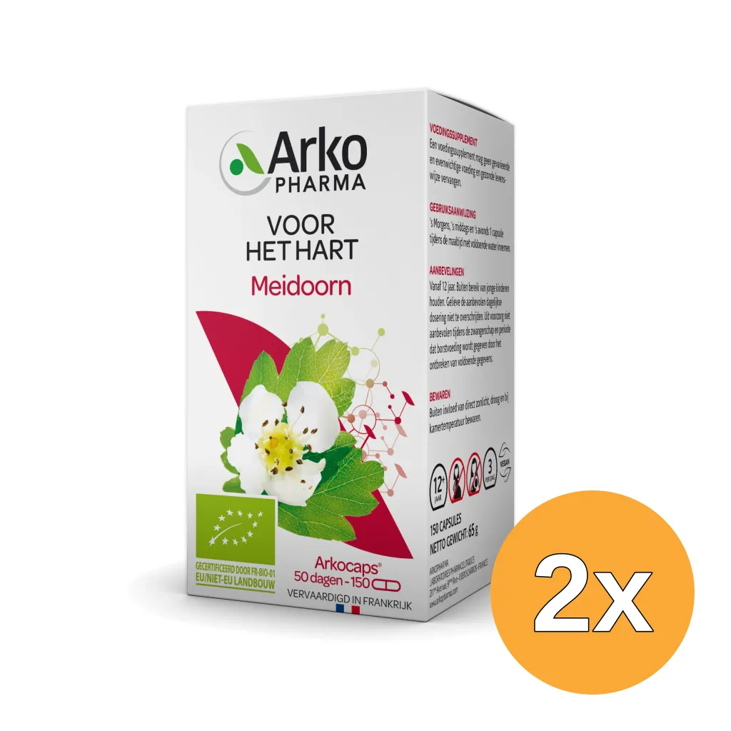 2x Arkocaps Meidoorn Bio (150 capsules)