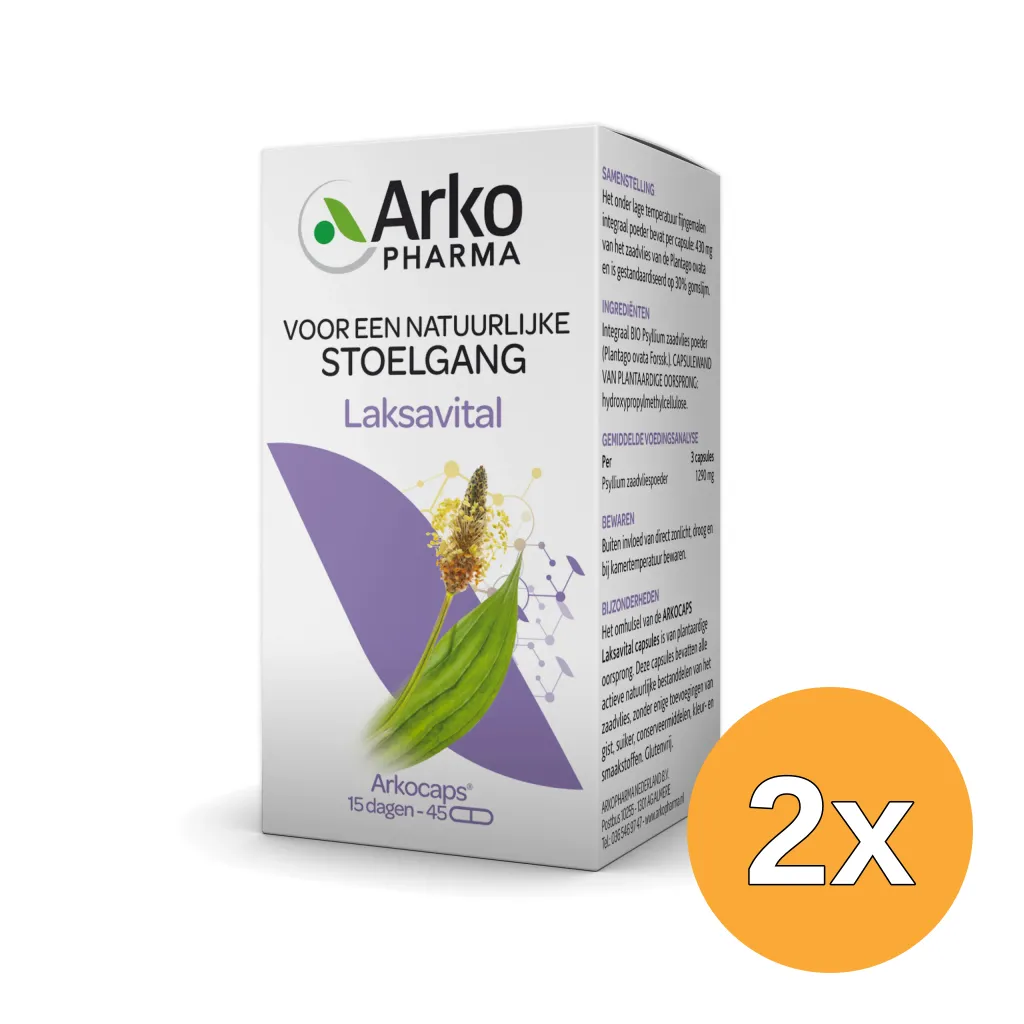 2x Arkocaps Laksavital Bio (45 capsules)