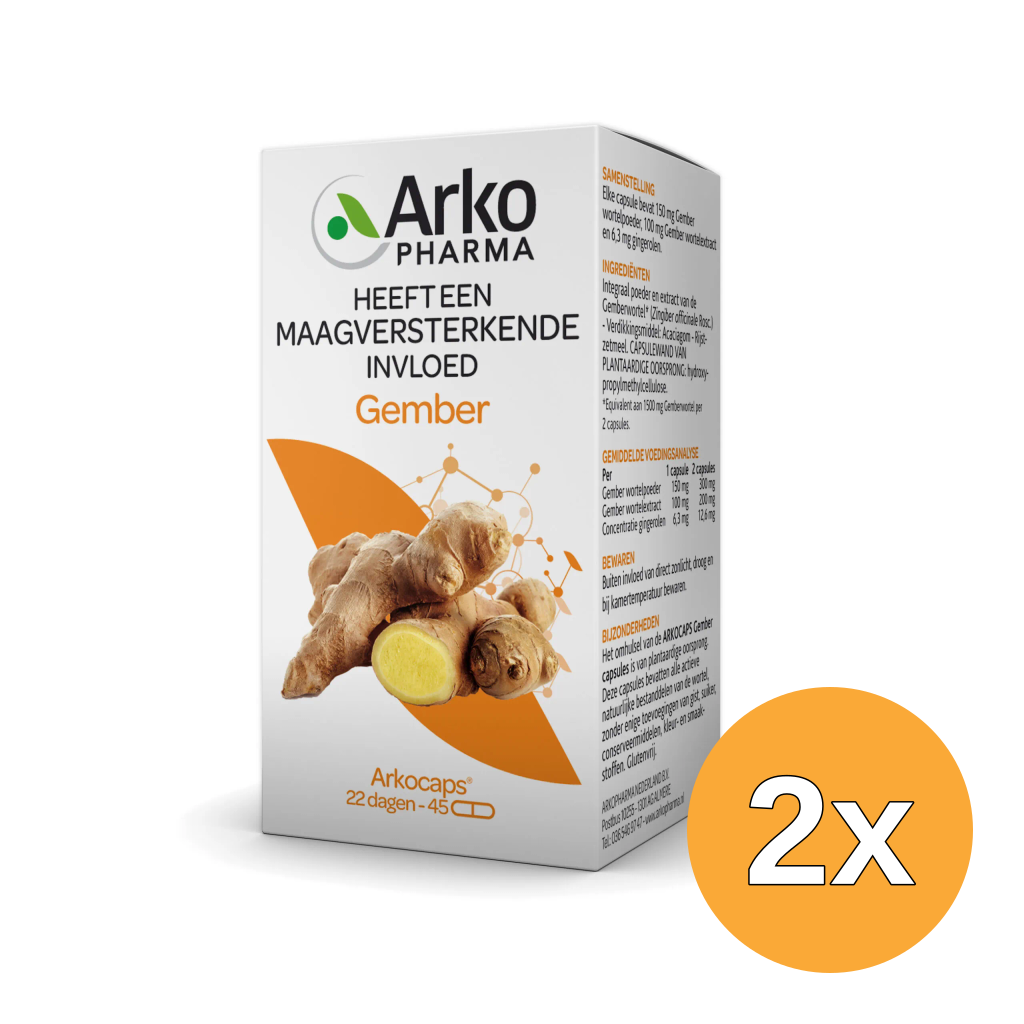 2x Arkocaps Gember Bio (45 capsules)