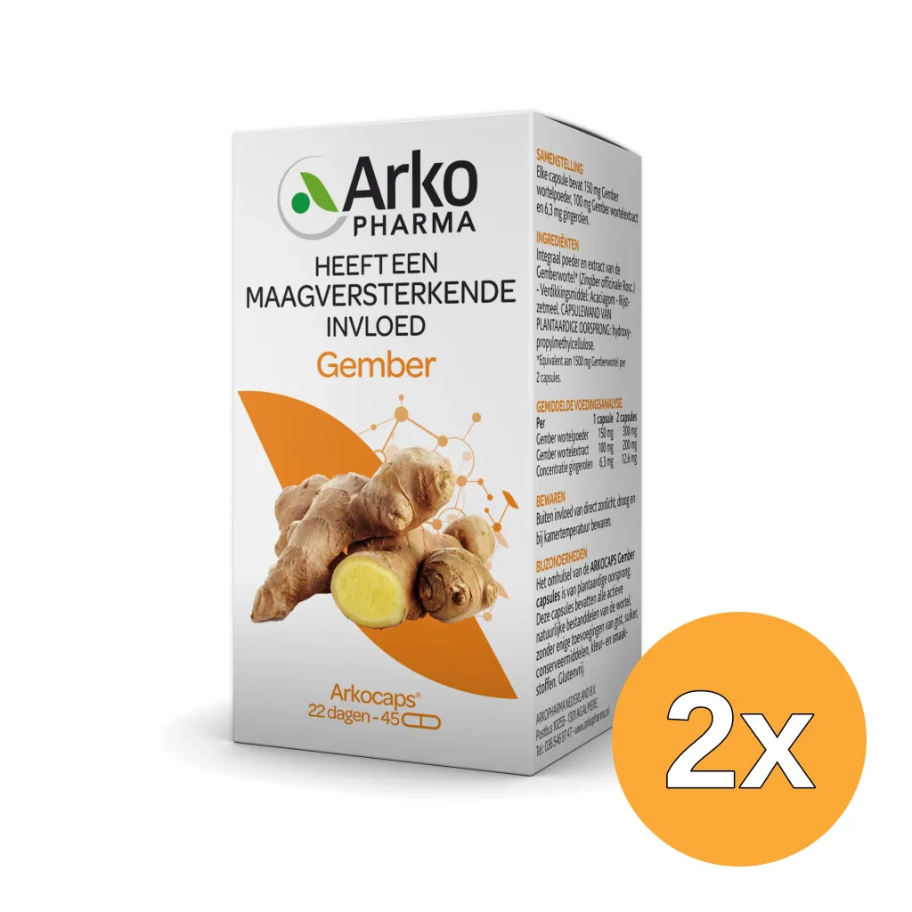 2x Arkocaps Gember Bio (45 capsules)