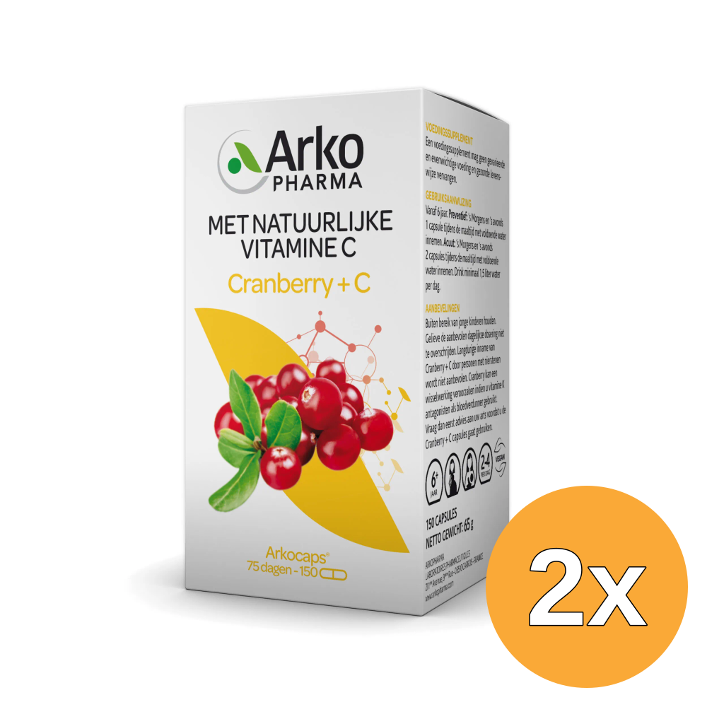 2x Arkocaps Cranberry & Vitamine C (150 capsules)