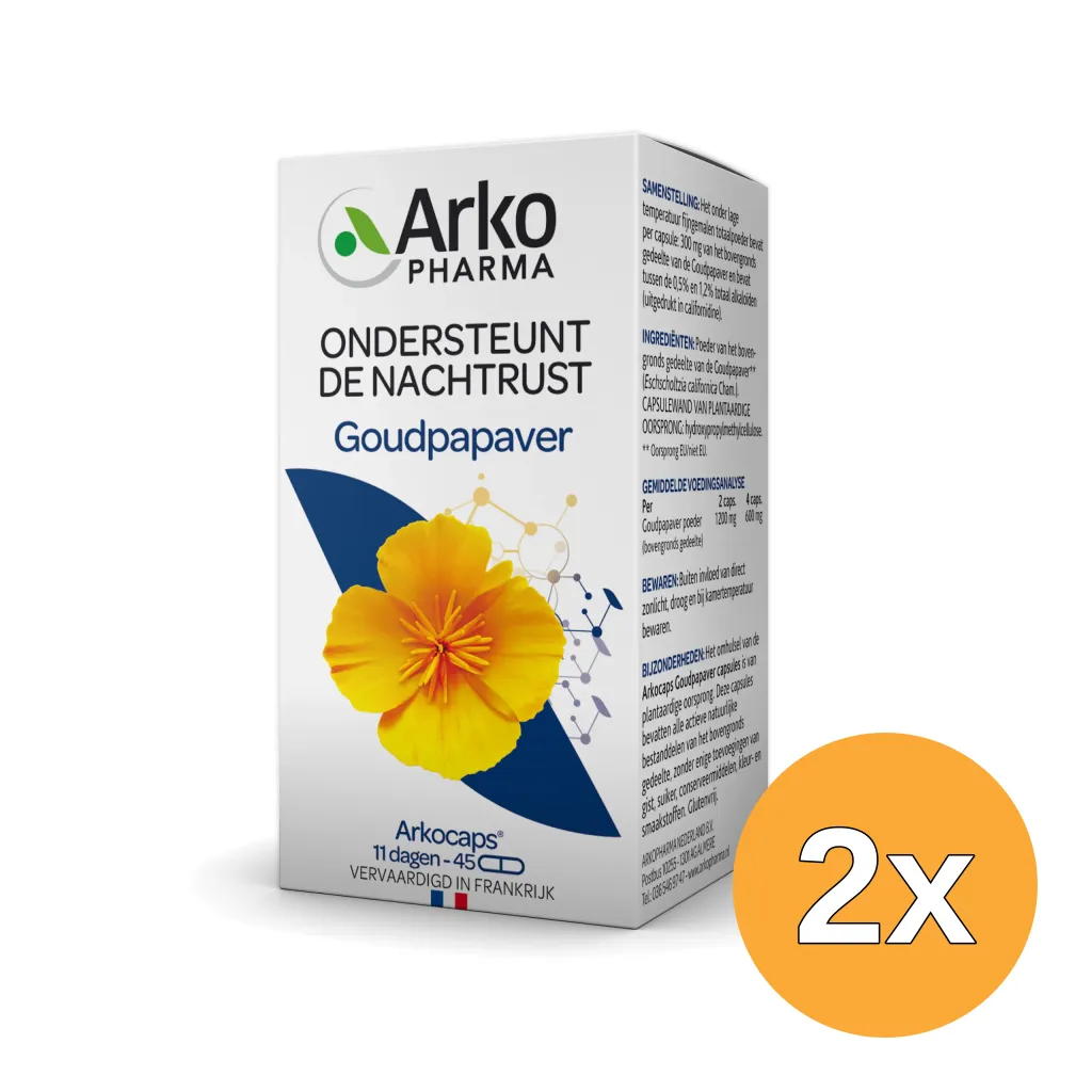 2x Arkocaps Goudpapaver (45 capsules)
