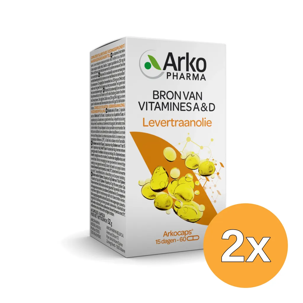 2x Arkocaps Levertraanolie (60 capsules)