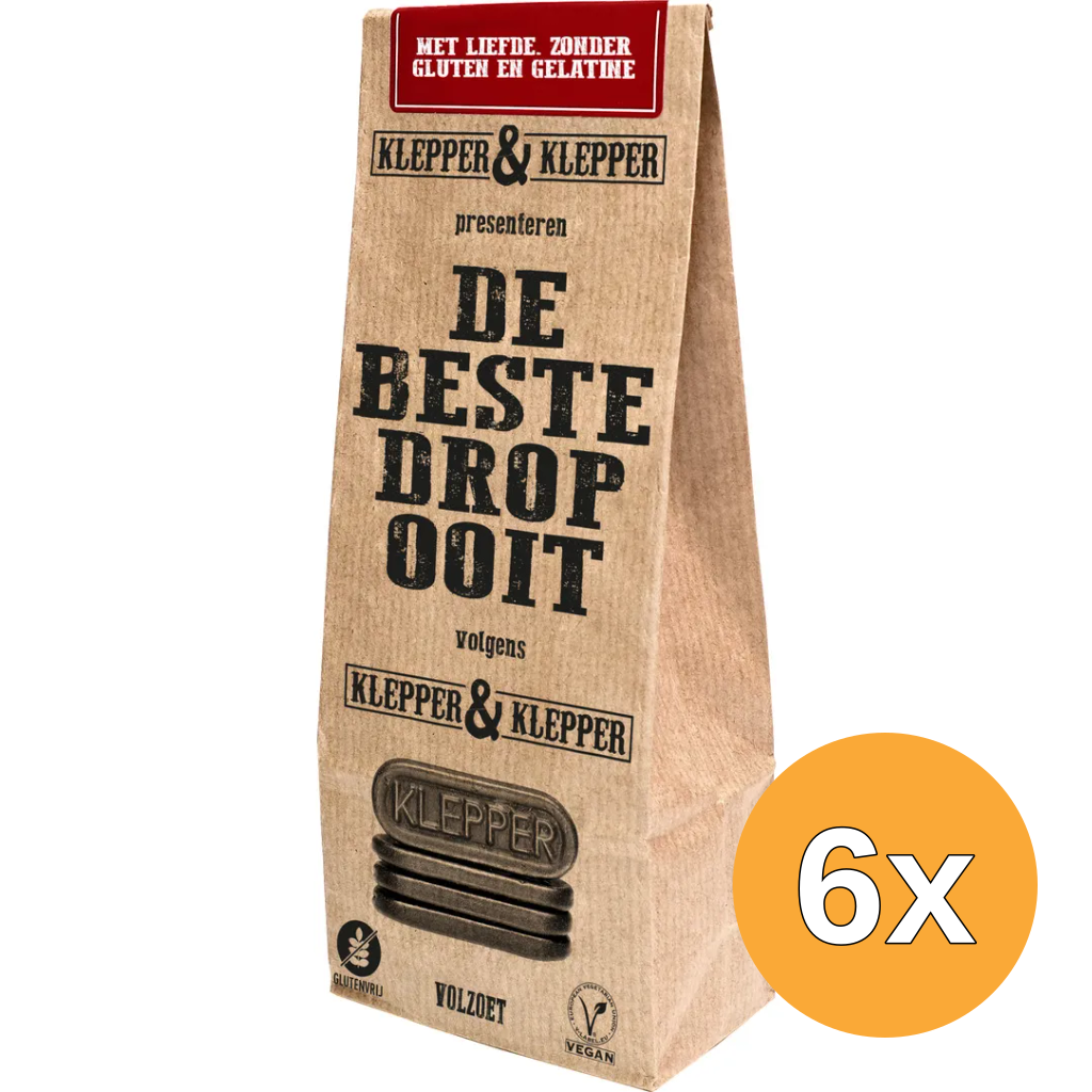 Klepper&Klepper 6x Klepper&Klepper De Beste Drop Ooit Volzoet (200 gr)