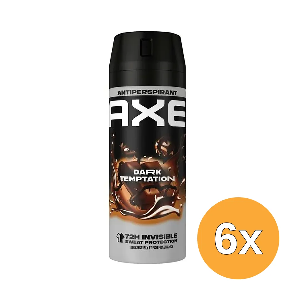 6x Axe Anti Persirant Dark Temptation 72h (150 ml)