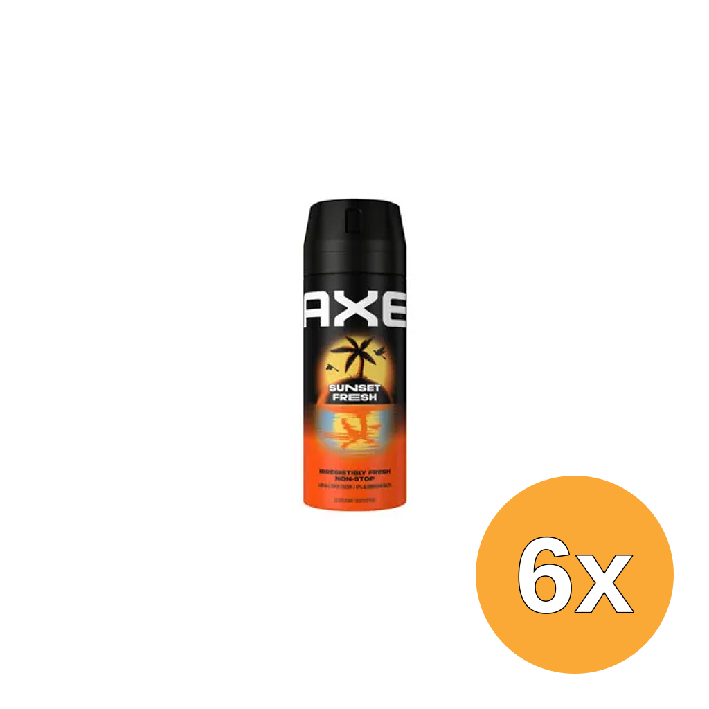 6x Axe Deo Bodyspray Sunset Fresh (150 ml)