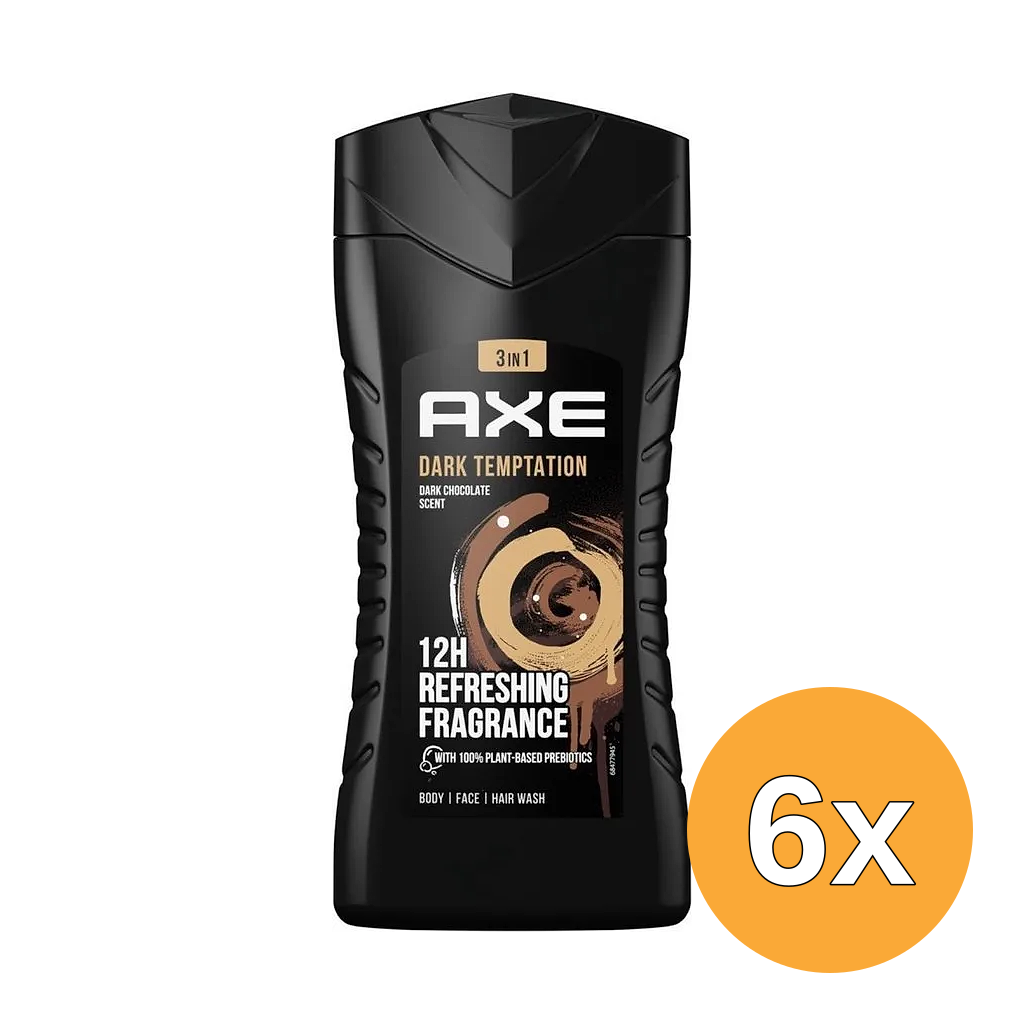 6x Axe Douche Gel Dark Temptation (250 ml)