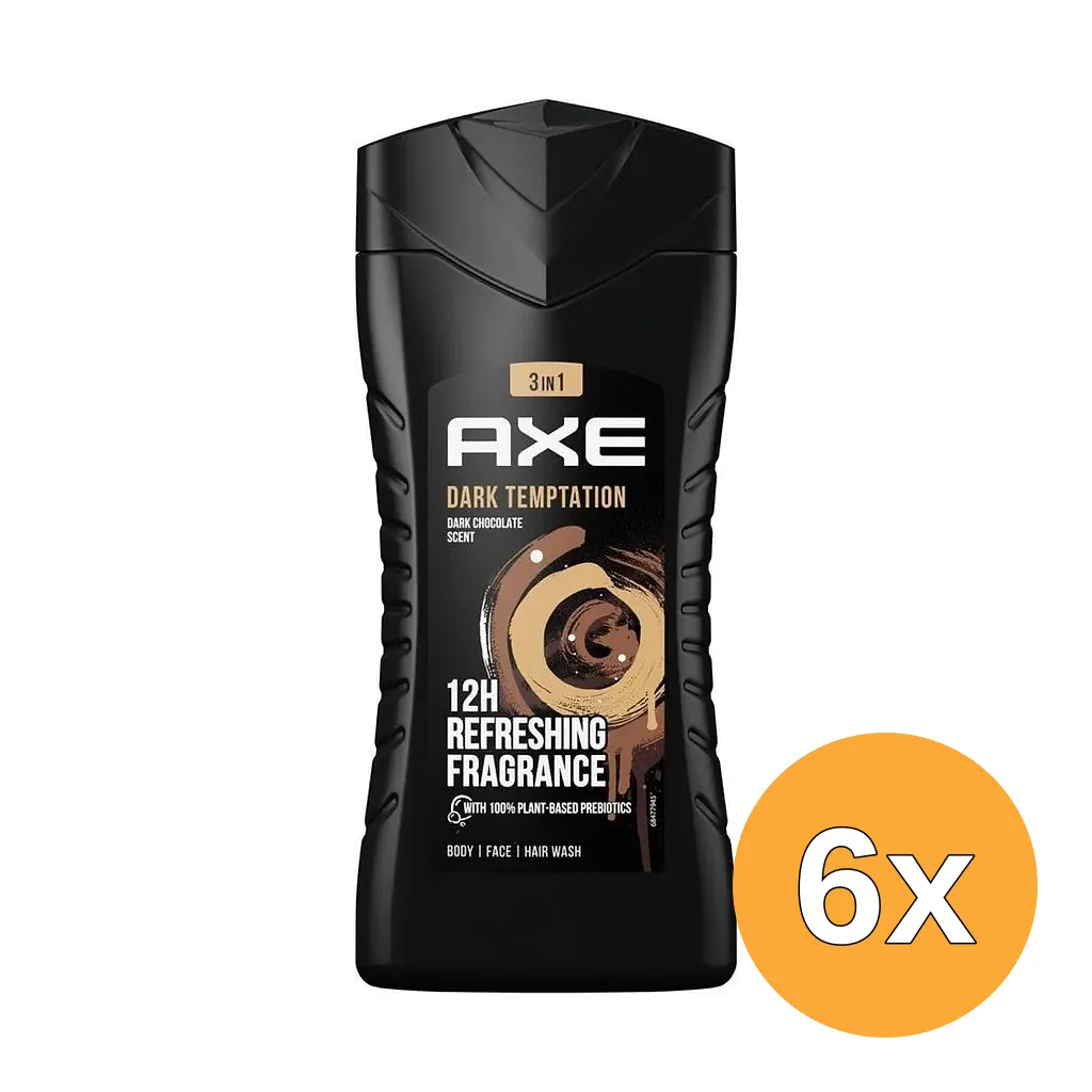 6x Axe Douche Gel Dark Temptation (250 ml)
