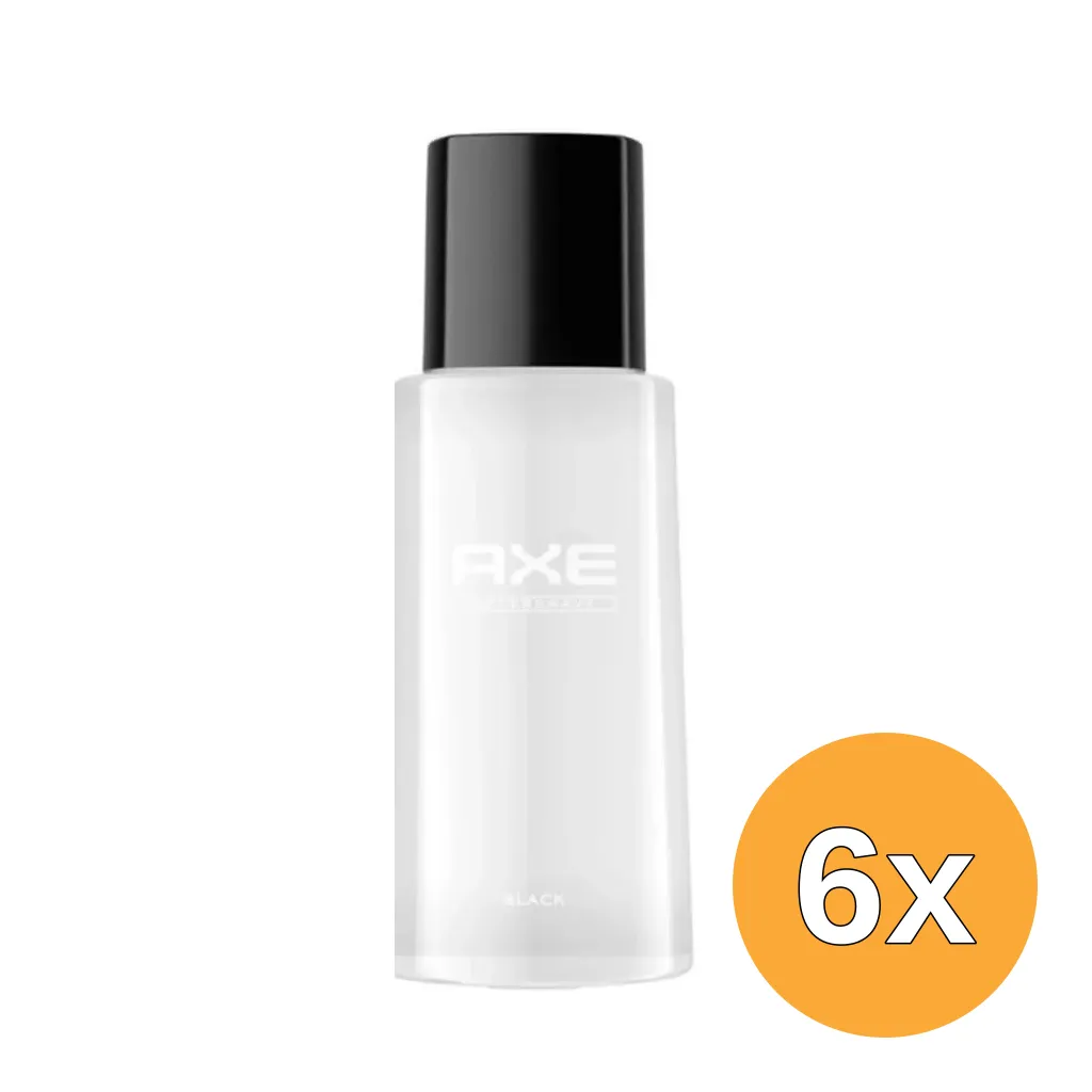 6x Axe Smooth Cedarwood Black Aftershave (100 ml)