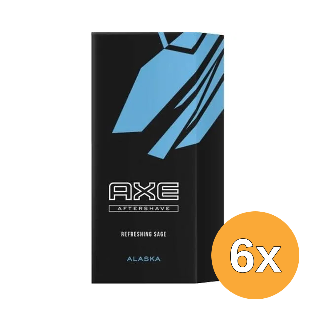 6x Axe Aftershave Alaska (100 ml)
