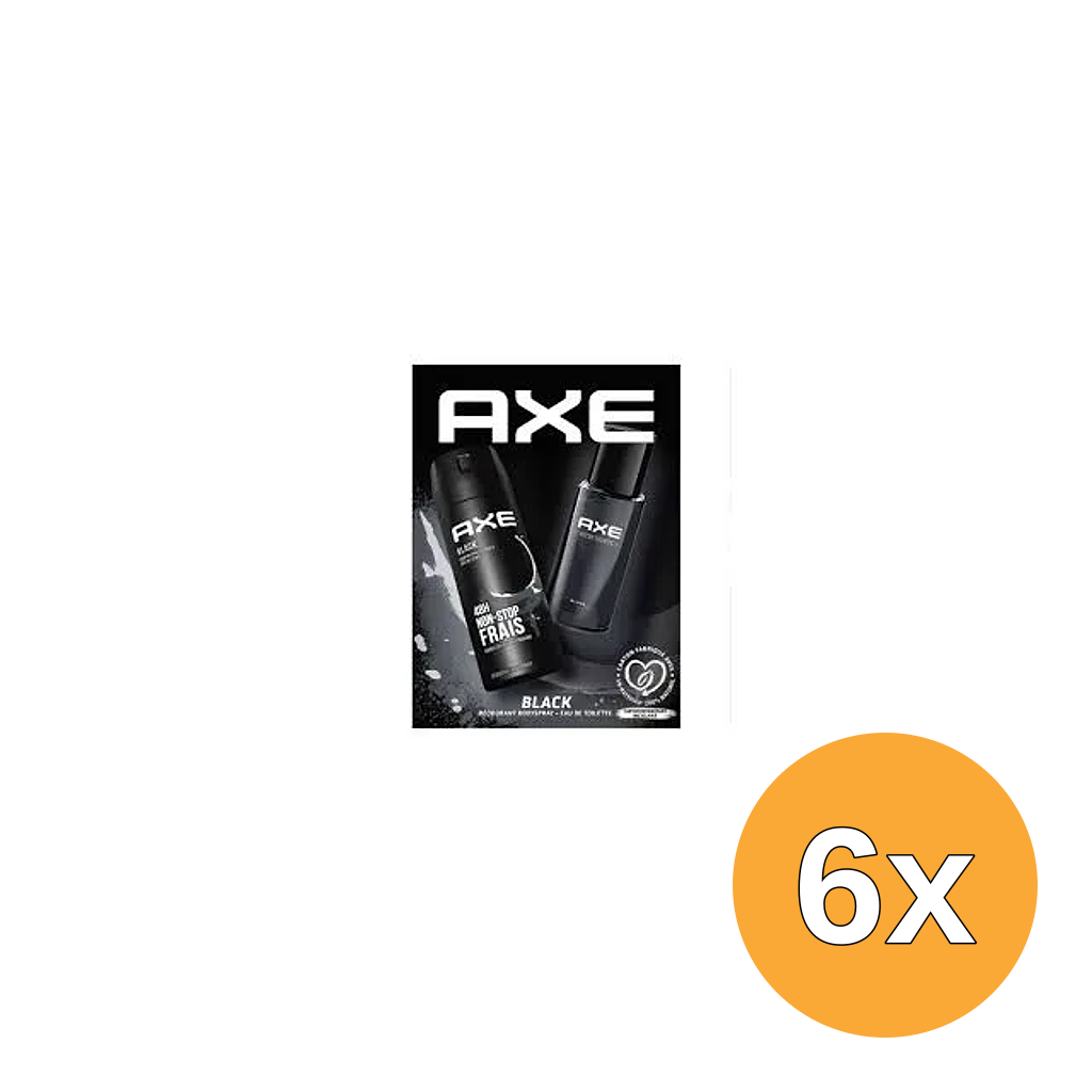 6x Axe Black Eau de Toilet + Douche (1 set)
