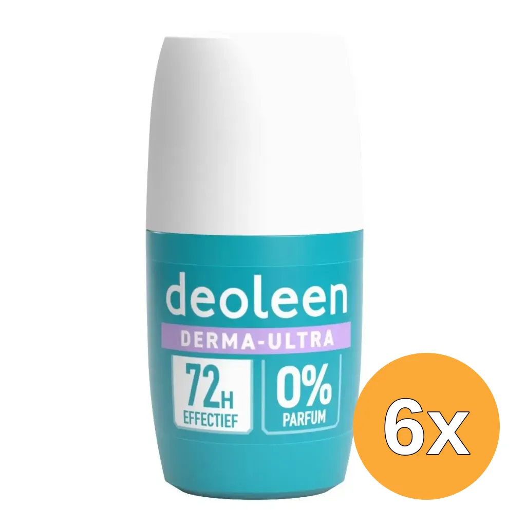 6x Deoleen Derma Ultra 72H Roller (50 ml)