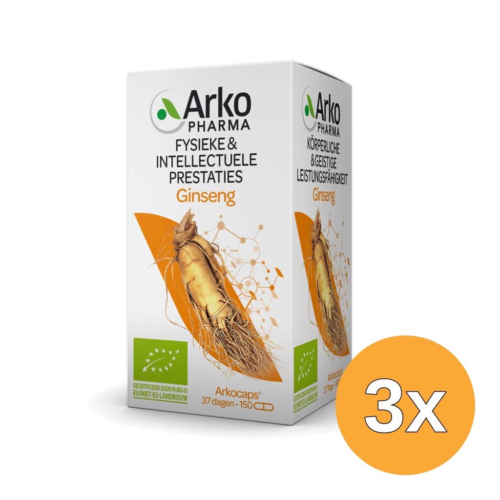 3x Arkocaps Ginseng (150 capsules)
