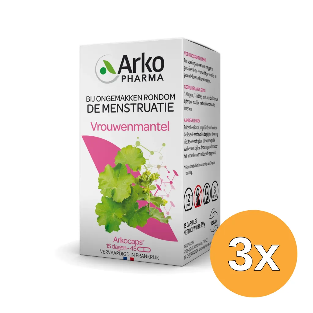 3x Arkocaps Vrouwenmantel (45 capsules)