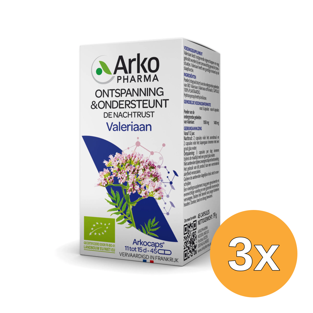 3x Arkocaps Valeriaan Bio (45 capsules)