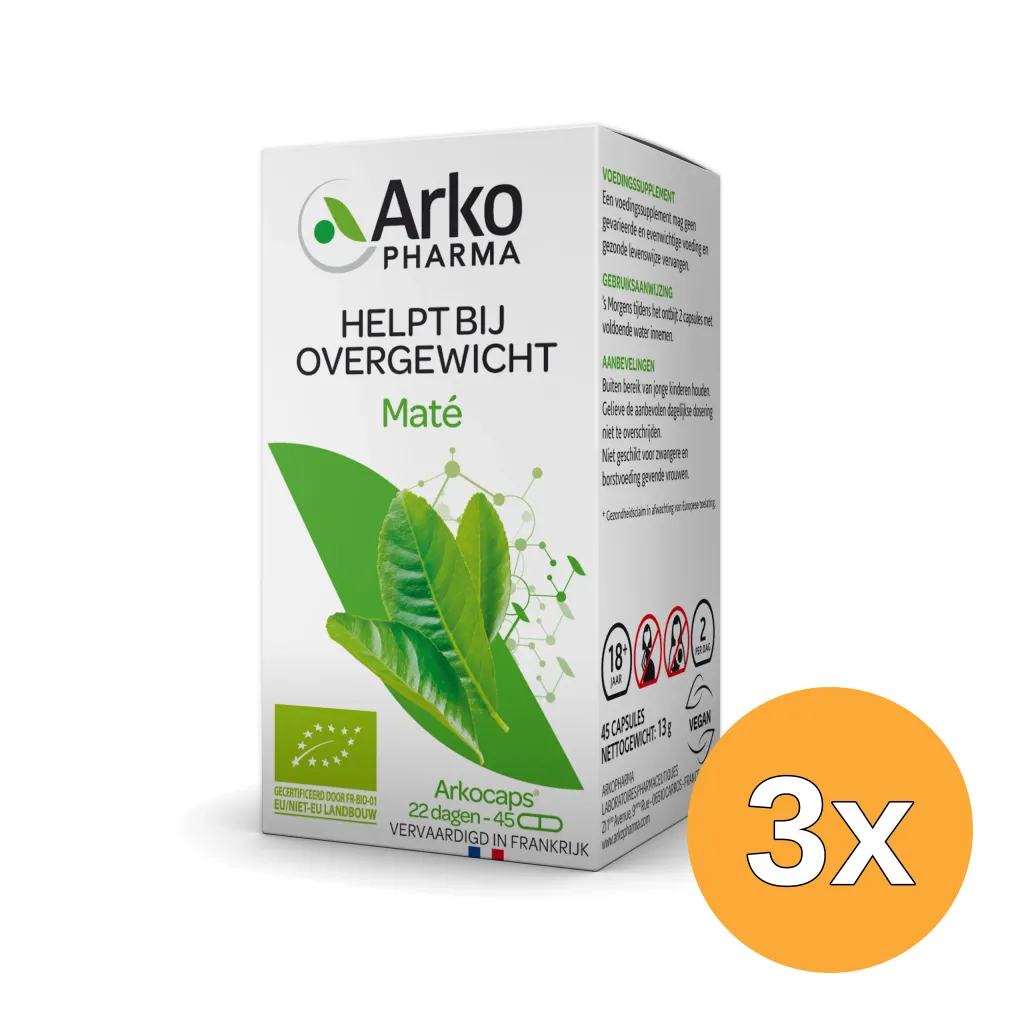 3x Arkocaps Mate (45 capsules)