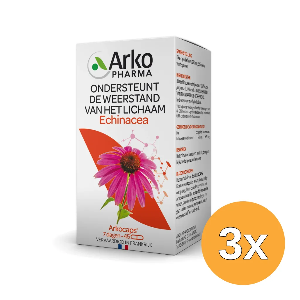 3x Arkocaps Echinacea (45 capsules)