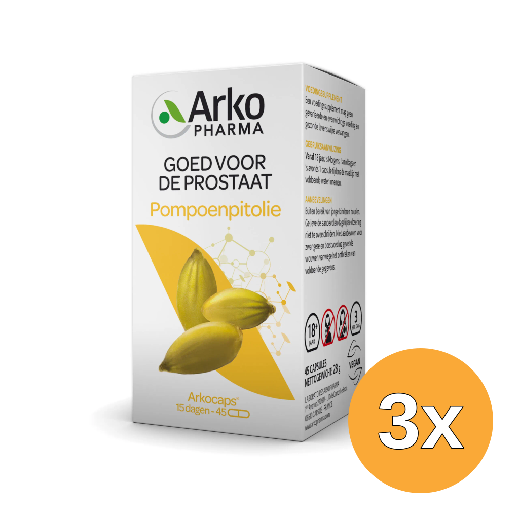 3x Arkocaps Pompoenpitolie (45 capsules)