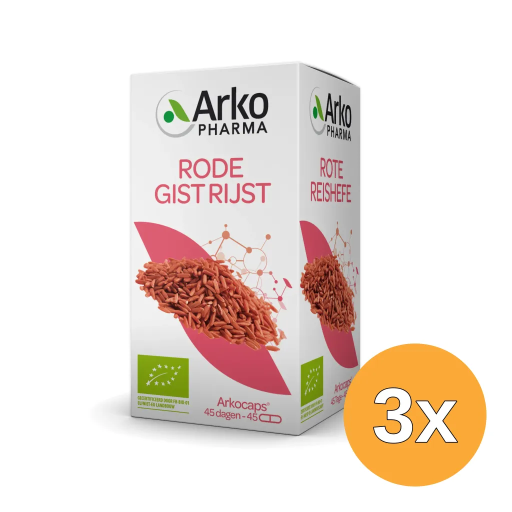 3x Arkocaps Rode Gist Rijst (45 capsules)